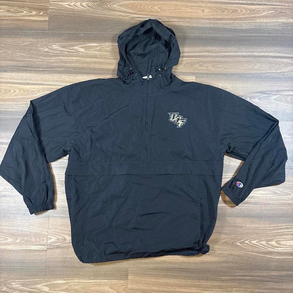 Champion UCF Knights black windbreaker jacket